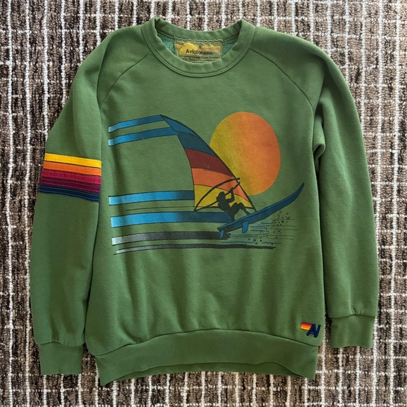 Aviator Nation Tops - Aviator Nation Windsurf Jump Crewneck Sweatshirt